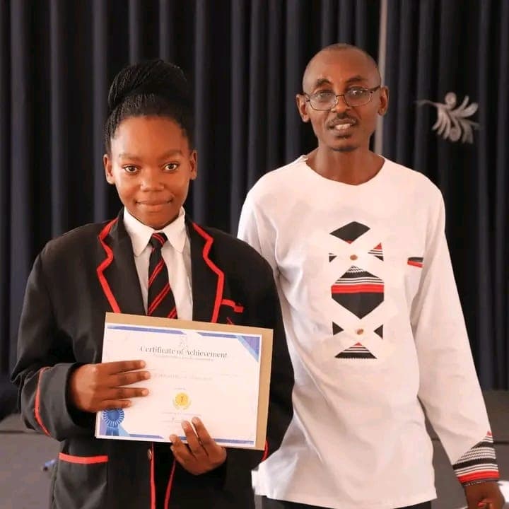 Students receiving awards at Cliffs International College